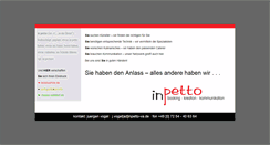 Desktop Screenshot of inpetto-veranstaltungsagentur.de