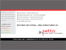 Tablet Screenshot of inpetto-veranstaltungsagentur.de